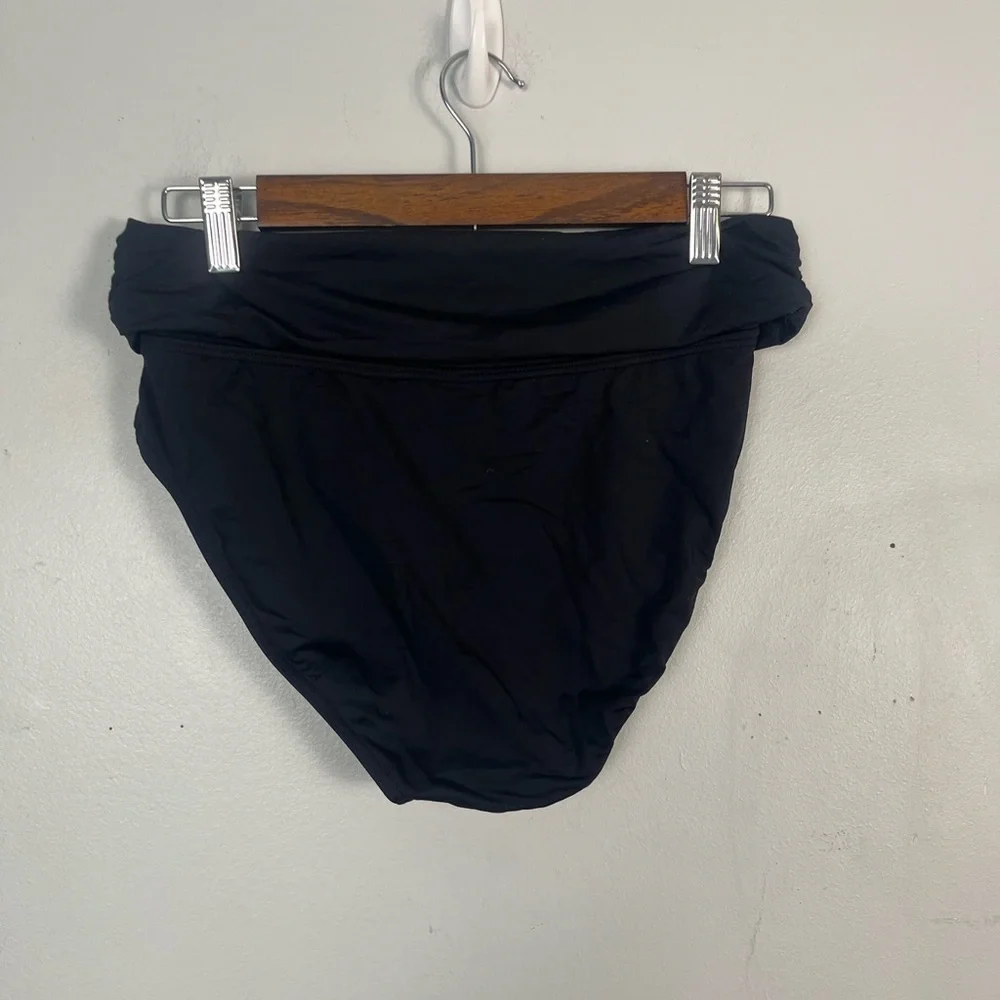 Bond-eye Australia two piece black Tankini ruched swim set size 6